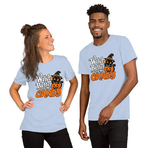 Witch Better Have My Candy T-Shirt - Halloween Black Cat and Pumpkin Graphic Tee - Image 36