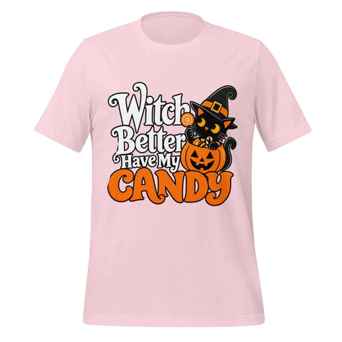 Witch Better Have My Candy T-Shirt - Halloween Black Cat and Pumpkin Graphic Tee - Image 37