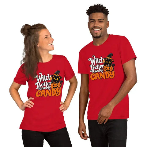 Witch Better Have My Candy T-Shirt - Halloween Black Cat and Pumpkin Graphic Tee - Image 8