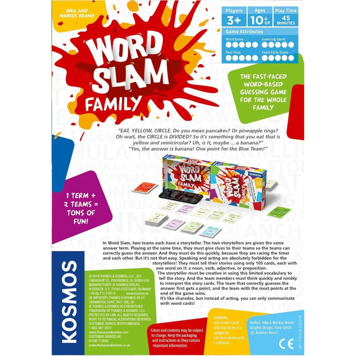 Word Slam: Family - Party Communication Card Game for Family, Adults, and Children (3+ Players, Ages 10+) - Thames & Kosmos