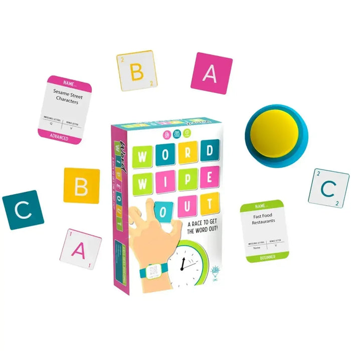 Word Wipeout - Party Word Card Game for Family, Adults, and Children (3-6 Players, Ages 8+) - Gray Matters Games