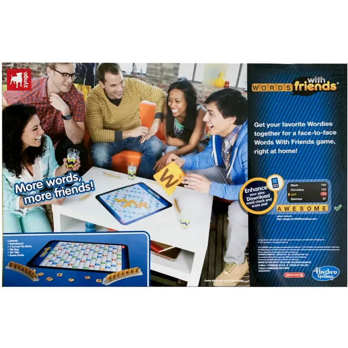 Words With Friends - Strategy Word Board Game for Family (2-4 Players, Ages 13+) - Hasbro Gaming