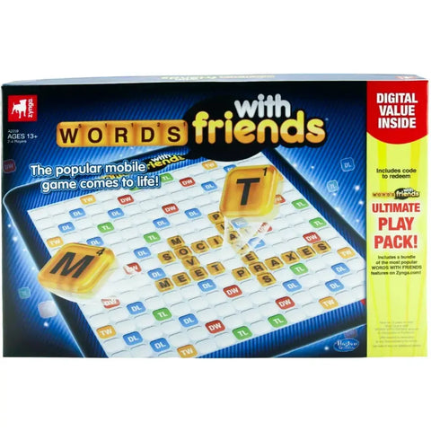 Words With Friends - Strategy Word Board Game for Family (2-4 Players, Ages 13+) - Hasbro Gaming