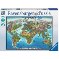 World Map - The World Jigsaw Puzzle (2000 Pieces) - Ravensburger - (2014)