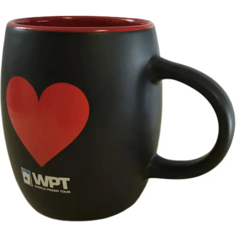 World Poker Tour [WPT] - Red Heart Black Mug (Ceramic) - Liquid Logic