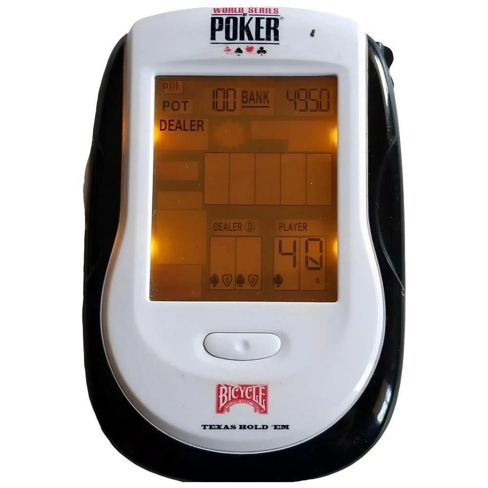 World Series of Poker - Illuminated Texas Hold 'Em Electronic Handheld Game - Bicycle