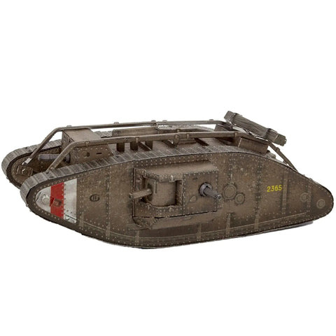 World War I - British Mark IV Tank Figure Model Kit (1:68 Scale, Steel, Moderate Difficulty) - Fascinations - Metal Earth Series - (2024) - Image 2