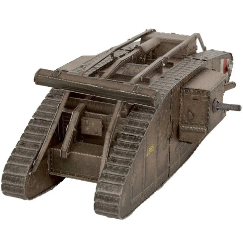World War I - British Mark IV Tank Figure Model Kit (1:68 Scale, Steel, Moderate Difficulty) - Fascinations - Metal Earth Series - (2024) - Image 5
