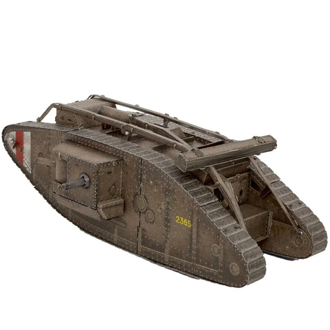World War I - British Mark IV Tank Figure Model Kit (1:68 Scale, Steel, Moderate Difficulty) - Fascinations - Metal Earth Series - (2024) - Image 6