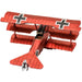 World War I [German Air Force] - Fokker Dr.I Triplane Fighter Aircraft Figure Model Kit (1:70 Scale, Steel, Moderate Difficulty) - Fascinations - Metal Earth Series - (2023)