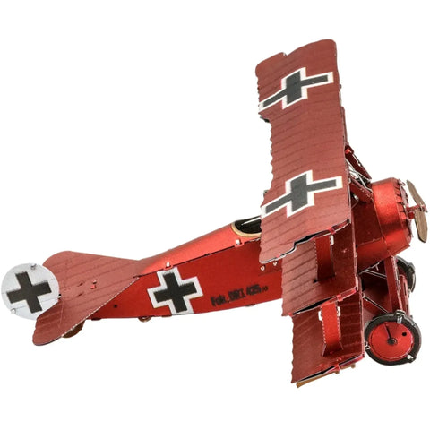 World War I [German Air Force] - Fokker Dr.I Triplane Fighter Aircraft Figure Model Kit (1:70 Scale, Steel, Moderate Difficulty) - Fascinations - Metal Earth Series - (2023) - Image 5