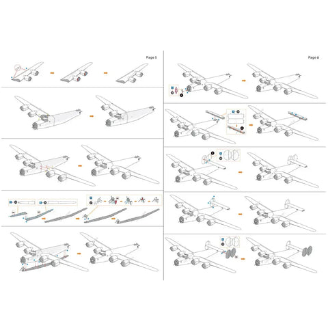 World War II - B-24 Liberator American Bomber Plane Figure Model Kit (1:156 Scale, Steel, Challenging Difficulty) - Fascinations - Metal Earth Series1