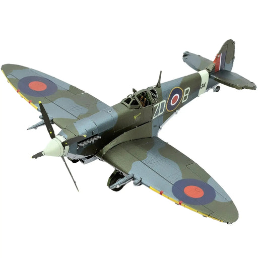 World War II [British Royal Air Force] - Supermarine Spitfire Plane Figure Model Kit (1:65 Scale, Steel, Moderate Difficulty) - Fascinations - Metal Earth Series - (2023)