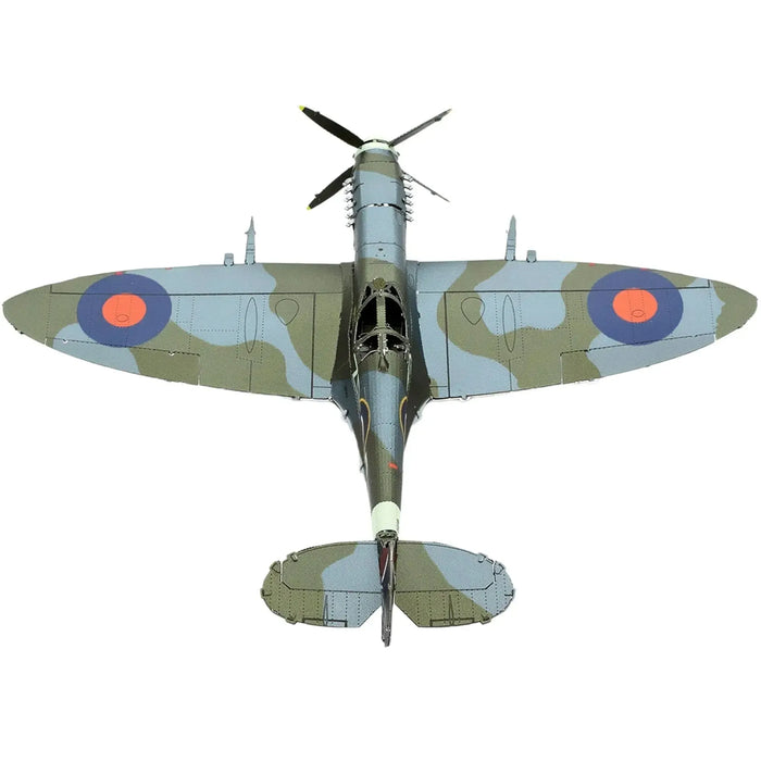 World War II [British Royal Air Force] - Supermarine Spitfire Plane Figure Model Kit (1:65 Scale, Steel, Moderate Difficulty) - Fascinations - Metal Earth Series - (2023)