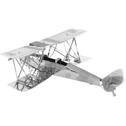 World War II [British Royal Air Force] - de Havilland Tiger Moth Plane Figure Model Kit (Steel, Easy Difficulty) - Fascinations - Metal Earth Series - (2022) - Image 4