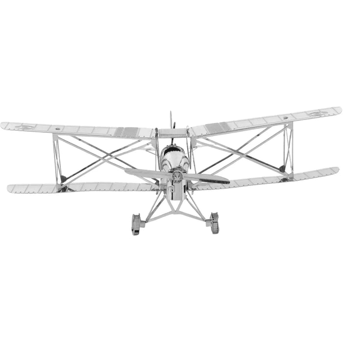 World War II [British Royal Air Force] - de Havilland Tiger Moth Plane Figure Model Kit (Steel, Easy Difficulty) - Fascinations - Metal Earth Series - (2022)
