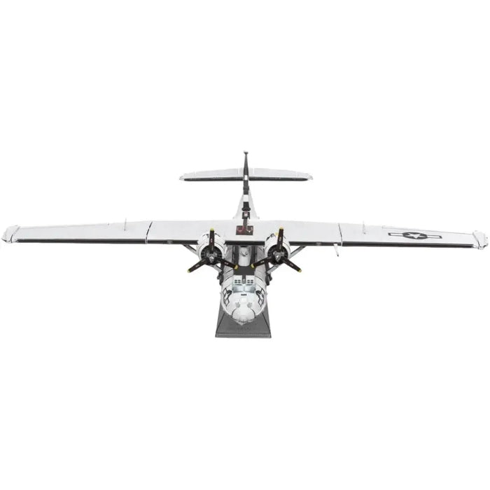 World War II - Consolidated PBY Catalina American Plane Boat Figure Model Kit (1:94 Scale, Steel, Moderate Difficulty) - Fascinations - Metal Earth Series