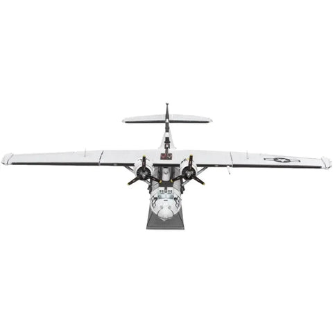 World War II - Consolidated PBY Catalina American Plane Boat Figure Model Kit (1:94 Scale, Steel, Moderate Difficulty) - Fascinations - Metal Earth Series