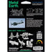 World War II - F4U Corsair American Plane Figure Model Kit (Steel, Moderate Difficulty) - Fascinations - Metal Earth Series