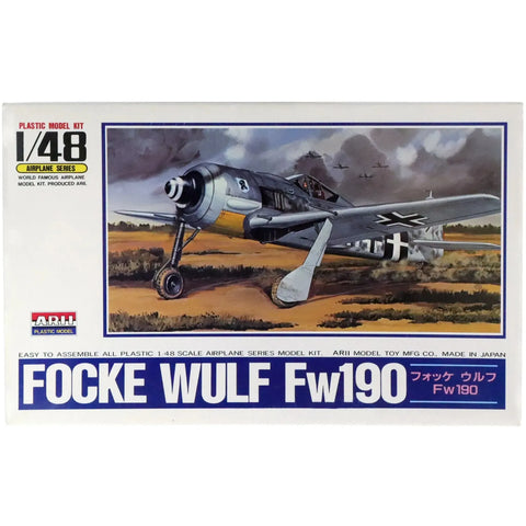 World War II - Focke-Wulf Fw 190 German Military Plane Model Kit (1:48 Scale, Plastic) - Arii