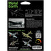 World War II [Imperial Japanese Navy] - Mitsubishi Zero (Colored) Plane 3D Figure Model Kit (1:76 Scale, Steel, Moderate Difficulty) - Fascinations - Metal Earth Series - (2023)
