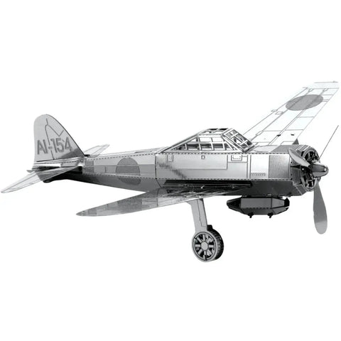 World War II [Imperial Japanese Navy] - Mitsubishi Zero Plane Figure Model Kit (Steel, Moderate Difficulty) - Fascinations - Metal Earth Series