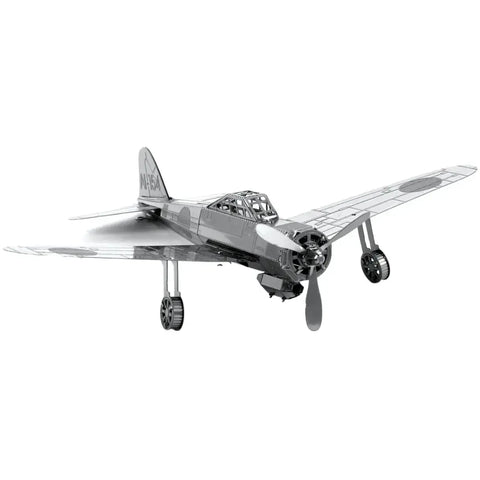 World War II [Imperial Japanese Navy] - Mitsubishi Zero Plane Figure Model Kit (Steel, Moderate Difficulty) - Fascinations - Metal Earth Series