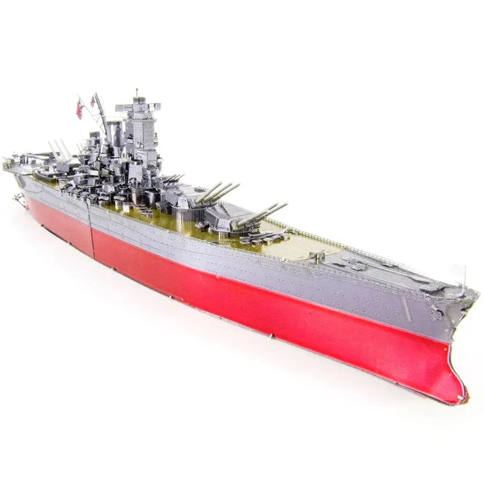 World War II [Imperial Japanese Navy] - Yamato Battleship Figure Model Kit (Steel, Challenging Difficulty) - Fascinations - Metal Earth Premium Series