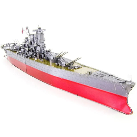 World War II [Imperial Japanese Navy] - Yamato Battleship Figure Model Kit (Steel, Challenging Difficulty) - Fascinations - Metal Earth Premium Series