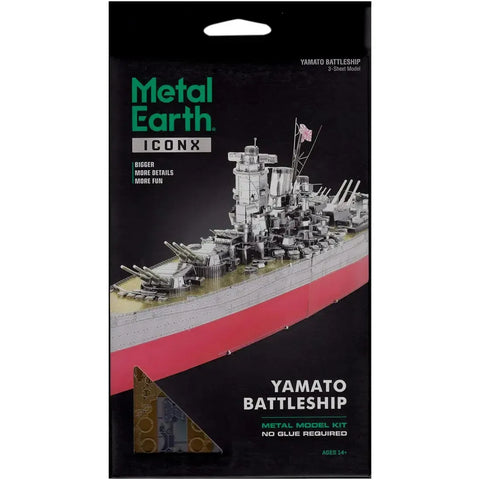 World War II [Imperial Japanese Navy] - Yamato Battleship Figure Model Kit (Steel, Challenging Difficulty) - Fascinations - Metal Earth Premium Series