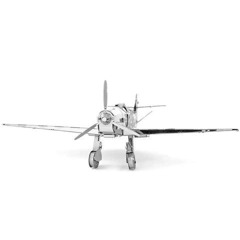 World War II - Messerschmitt Bf-109 German Plane Figure Model Kit (Steel, Moderate Difficulty) - Fascinations - Metal Earth Series