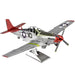 World War II - P-51D Mustang "Tuskegee Airmen" Plane Figure Model Kit (1:60 Scale, Steel, Challenging Difficulty) - Fascinations - Metal Earth Premium Series