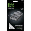 World War II - Panzer IV German Tank Figure Model Kit (1:50 Scale, Steel, Challenging Difficulty) - Fascinations - Metal Earth Premium Series