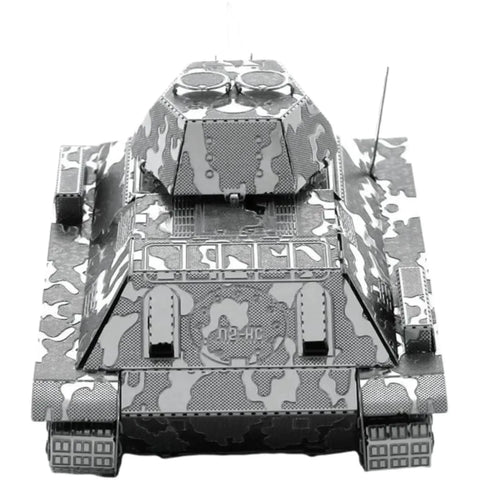 World War II [Soviet Union] - T-34 Tank Figure Model Kit (Steel, Moderate Difficulty) - Fascinations - Metal Earth Series - (2022) - Image 4