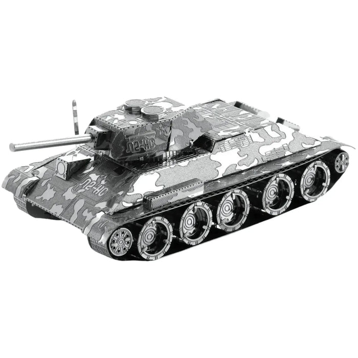 World War II [Soviet Union] - T-34 Tank Figure Model Kit (Steel, Moderate Difficulty) - Fascinations - Metal Earth Series - (2022)