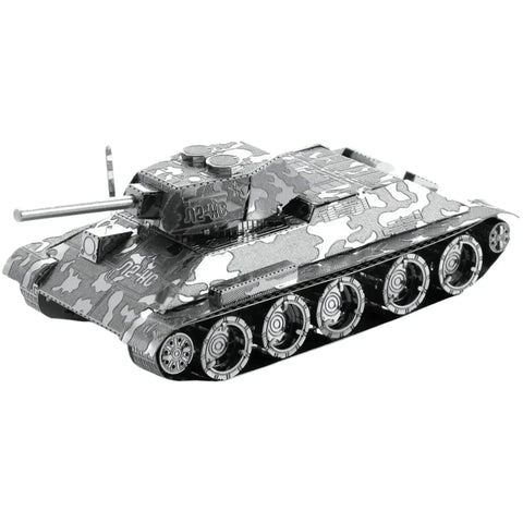 World War II [Soviet Union] - T-34 Tank Figure Model Kit (Steel, Moderate Difficulty) - Fascinations - Metal Earth Series - (2022) - Image 6