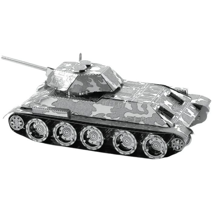 World War II [Soviet Union] - T-34 Tank Figure Model Kit (Steel, Moderate Difficulty) - Fascinations - Metal Earth Series - (2022)