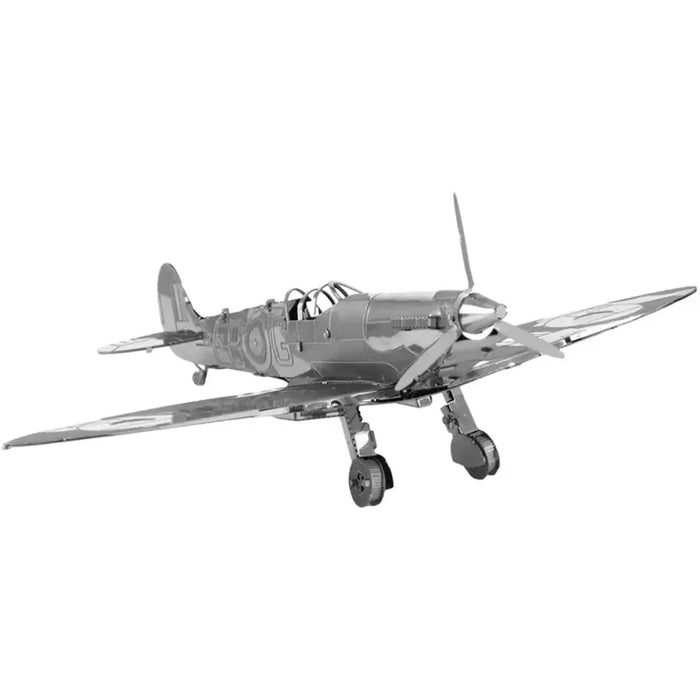 World War II - Supermarine Spitfire British Plane Figure Model Kit (Steel, Easy Difficulty) - Fascinations - Metal Earth Series