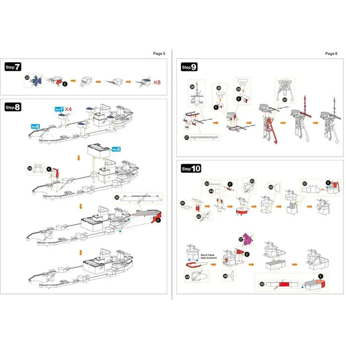 World War II [The United States Navy] - Unpainted USS Missouri BB-63 Battleship Figure Model Kit (Steel, Expert Difficulty) - Fascinations - Metal Earth Premium Series