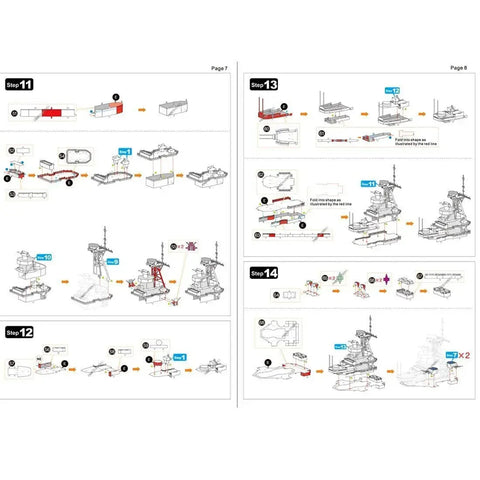 World War II [The United States Navy] - Unpainted USS Missouri BB-63 Battleship Figure Model Kit (Steel, Expert Difficulty) - Fascinations - Metal Earth Premium Series