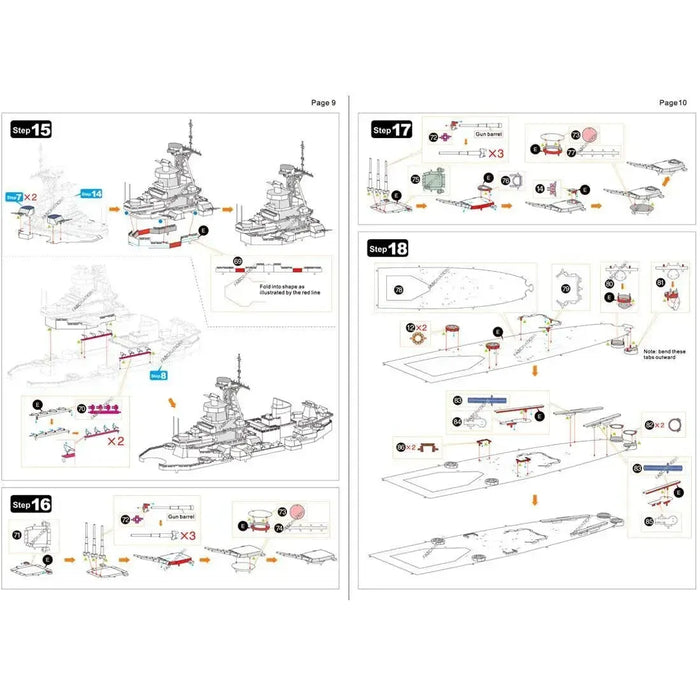 World War II [The United States Navy] - Unpainted USS Missouri BB-63 Battleship Figure Model Kit (Steel, Expert Difficulty) - Fascinations - Metal Earth Premium Series