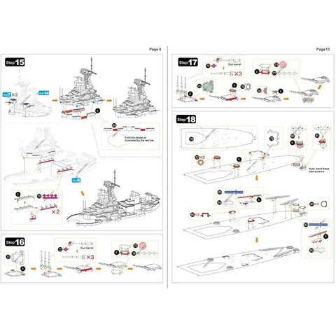 World War II [The United States Navy] - Unpainted USS Missouri BB-63 Battleship Figure Model Kit (Steel, Expert Difficulty) - Fascinations - Metal Earth Premium Series