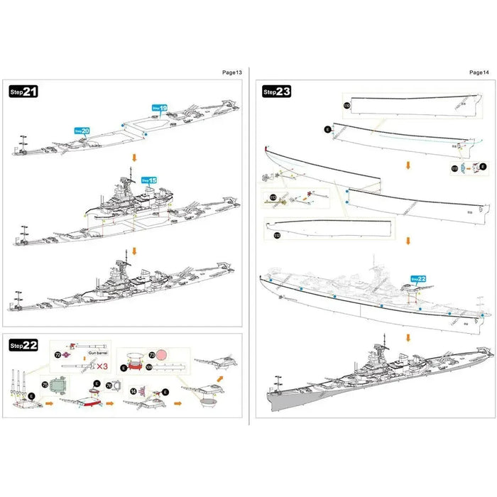 World War II [The United States Navy] - Unpainted USS Missouri BB-63 Battleship Figure Model Kit (Steel, Expert Difficulty) - Fascinations - Metal Earth Premium Series