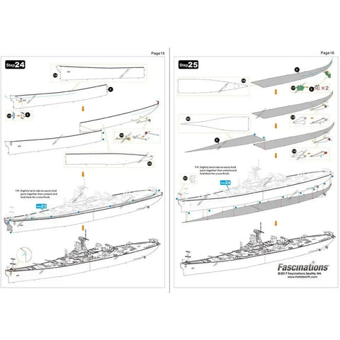World War II [The United States Navy] - Unpainted USS Missouri BB-63 Battleship Figure Model Kit (Steel, Expert Difficulty) - Fascinations - Metal Earth Premium Series
