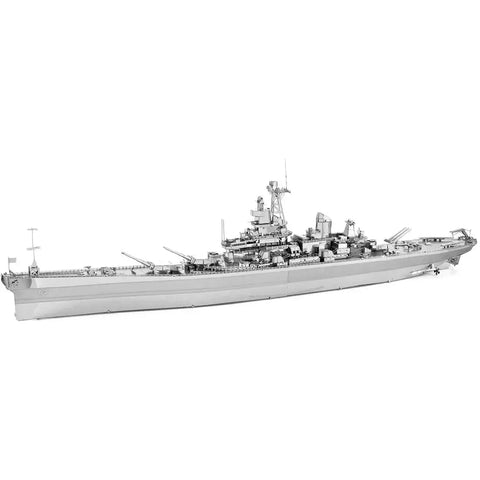 World War II [The United States Navy] - Unpainted USS Missouri BB-63 Battleship Figure Model Kit (Steel, Expert Difficulty) - Fascinations - Metal Earth Premium Series