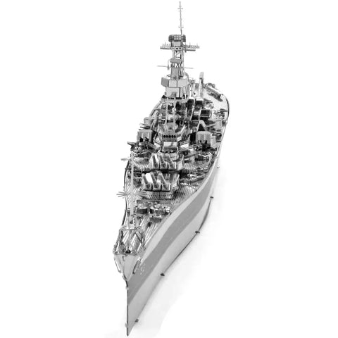 World War II [The United States Navy] - Unpainted USS Missouri BB-63 Battleship Figure Model Kit (Steel, Expert Difficulty) - Fascinations - Metal Earth Premium Series