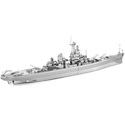World War II [The United States Navy] - Unpainted USS Missouri BB-63 Battleship Figure Model Kit (Steel, Expert Difficulty) - Fascinations - Metal Earth Premium Series