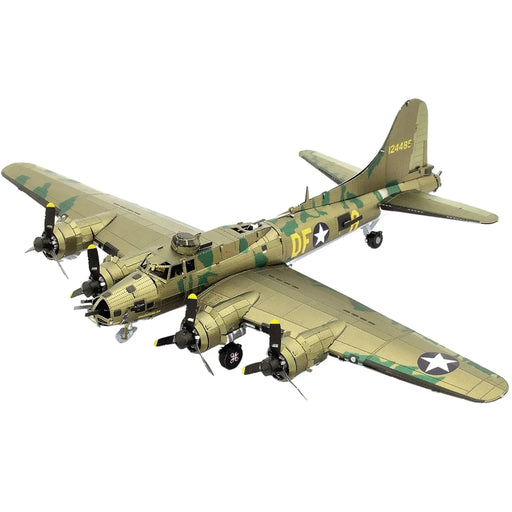 World War II [United States Army Air Forces] - B-17 Flying Fortress (Colored) Plane 3D Figure Model Kit (1:130 Scale, Steel, Moderate Difficulty) - Fascinations - Metal Earth Series - (2024)