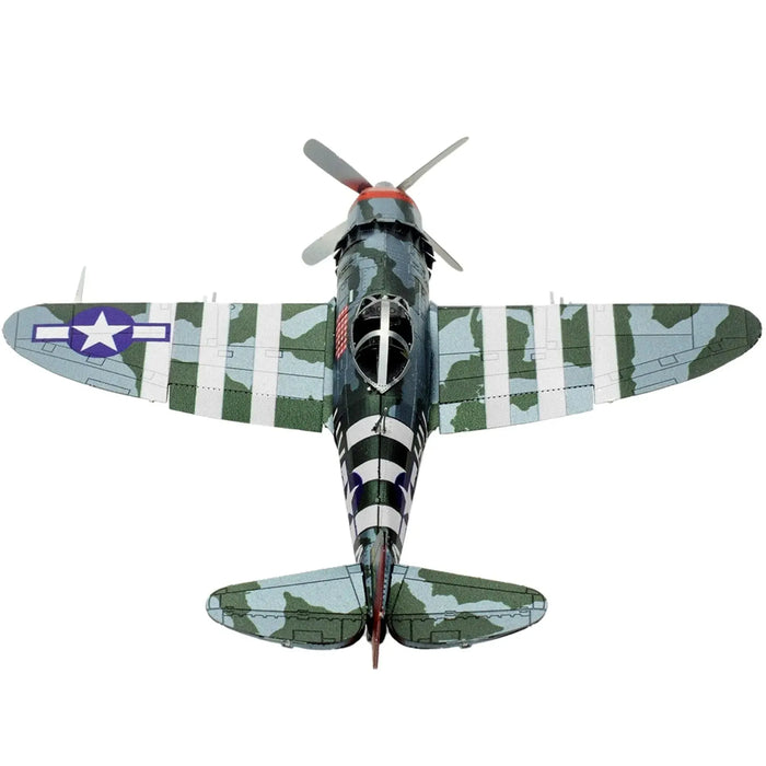 World War II [United States Army Air Forces] - Republic P-47 Thunderbolt Aircraft 3D Figure Model Kit (1:94 Scale, Steel, Moderate Difficulty) - Fascinations - Metal Earth Series - (2024)