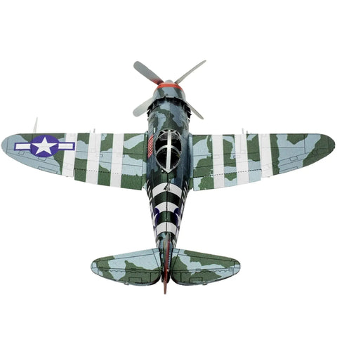World War II [United States Army Air Forces] - Republic P-47 Thunderbolt Aircraft 3D Figure Model Kit (1:94 Scale, Steel, Moderate Difficulty) - Fascinations - Metal Earth Series - (2024) - Image 5